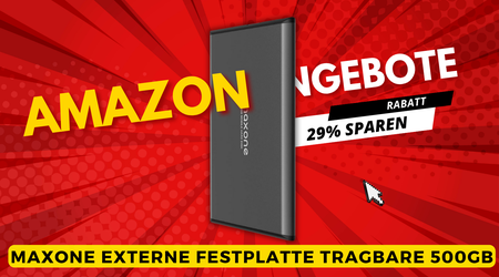 Maxone 500GB Externe Festplatte – Jetzt über 10€ sparen und Speicherplatz verdoppeln!