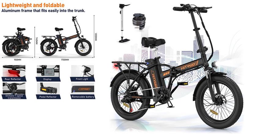 HITWAY Elektrofahrrad bestes E-Bike für die Essenslieferung
